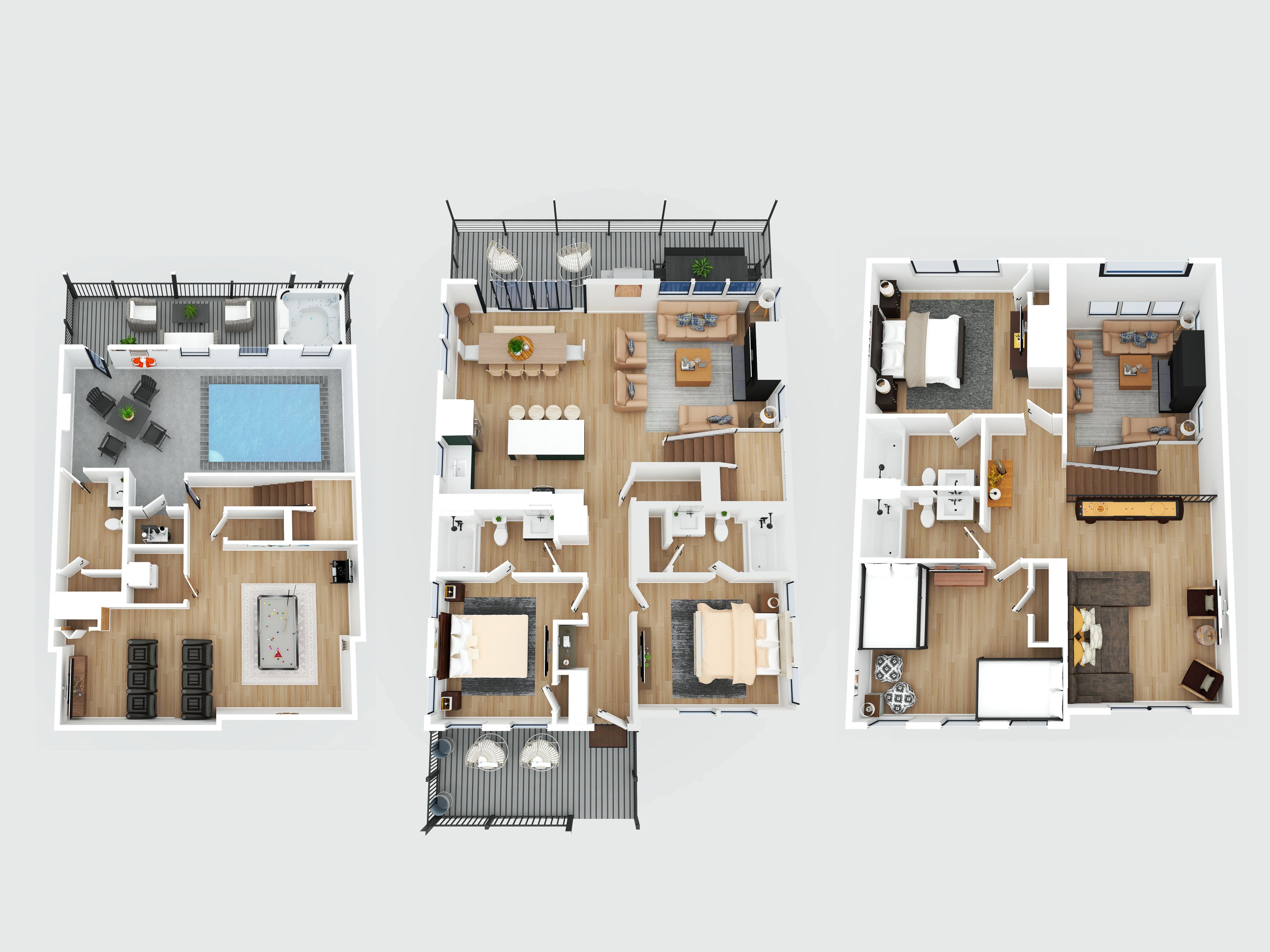 3D floor plan example 1