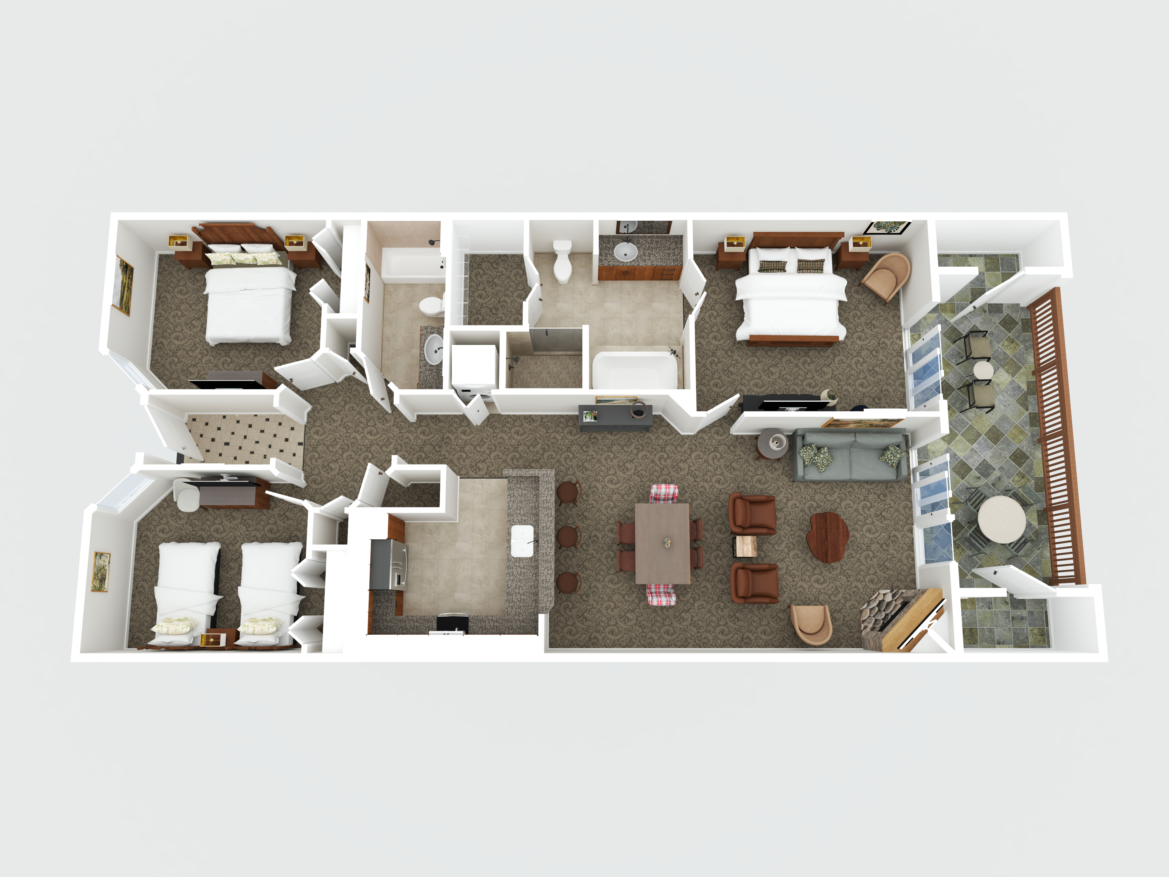 3D floor plan example 2