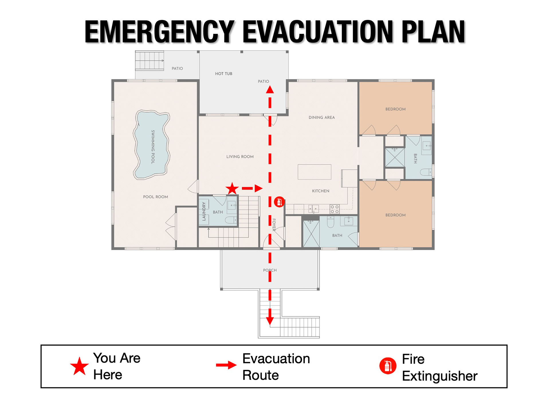 Evacuation diagram example 1