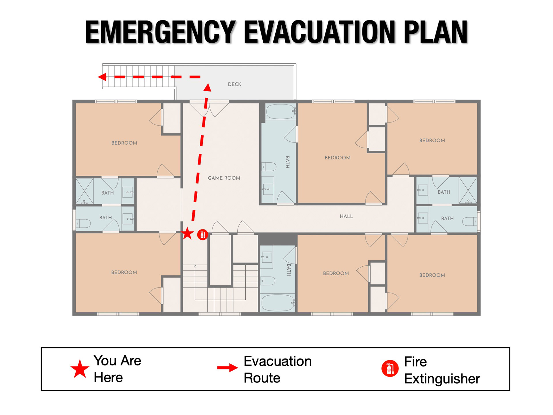 Evacuation diagram example 2